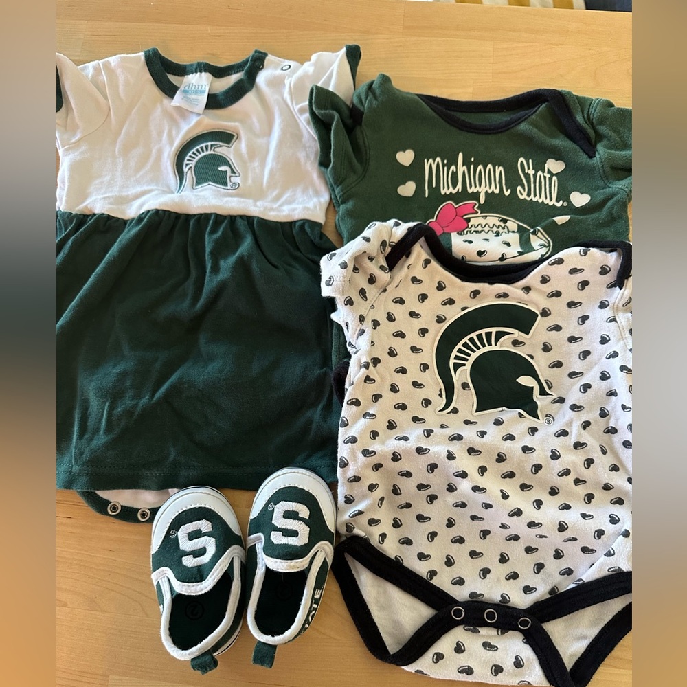 Michigan State 6 Mo Girls Bundle